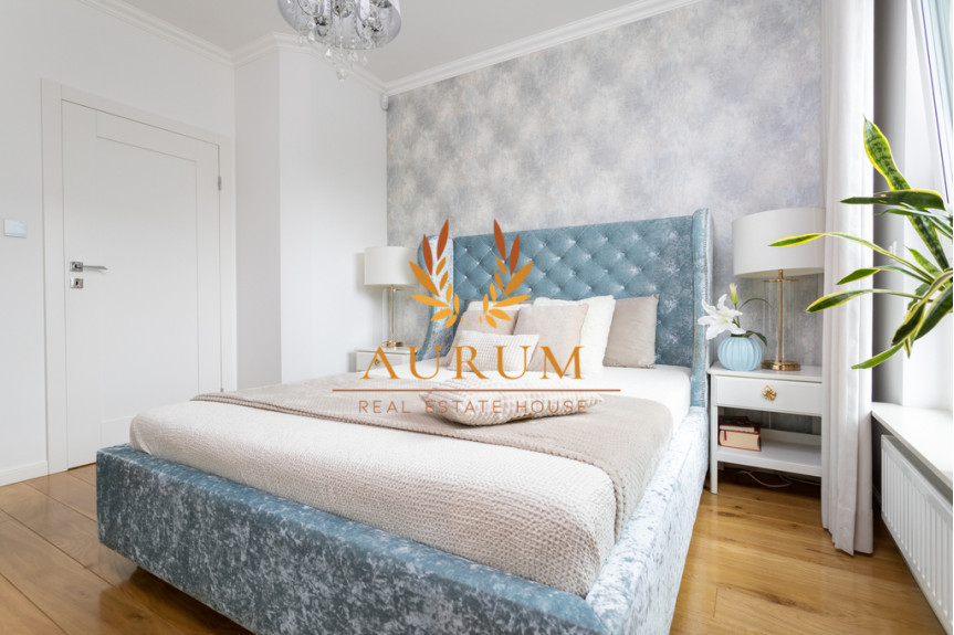 Warszawa, Wilanów, Adama Branickiego, elegancki 3-pokojowy apartament z ogródkiem